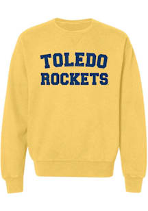 Summit Sportswear Toledo Rockets Womens Gold Classic Block Crew Sweatshirt