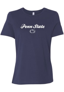 Penn State Nittany Lions Navy Blue Summit Sportswear Stella Short Sleeve T-Shirt