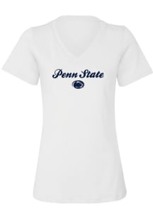 Penn State Nittany Lions White Summit Sportswear Perfect Short Sleeve T-Shirt