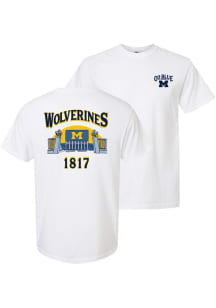 Michigan Wolverines White Summit Sportswear Stadium Gate Short Sleeve T-Shirt