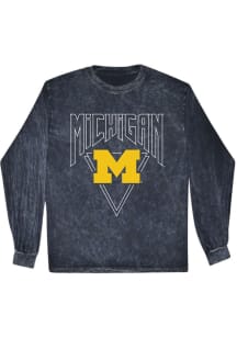 Womens Michigan Wolverines Navy Blue Summit Sportswear Michigan Outline LS Tee