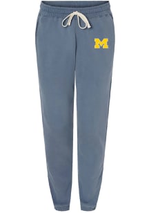 Womens Michigan Wolverines Blue Summit Sportswear Team Logo Sweatpants