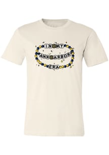 Summit Sportswear Ann Arbor Womens Tan Friendship Bracelet Short Sleeve T-Shirt