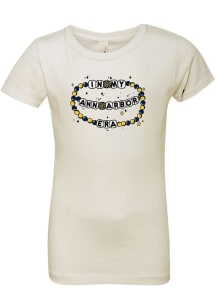 Summit Sportswear Ann Arbor Girls Tan Friendship Bracelet Short Sleeve Tee