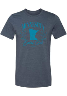 Summit Sportswear Minnesota Womens Navy Blue Social Club Short Sleeve T-Shirt