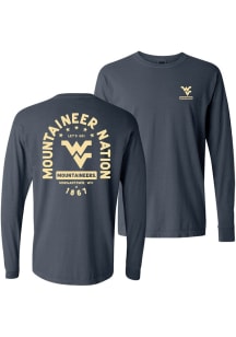 Summit Sportswear West Virginia Mountaineers Womens Blue Concert LS Tee