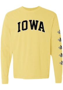 Womens Iowa Hawkeyes Yellow Summit Sportswear Repeat LS Tee