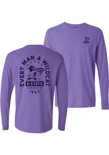 Womens K-State Wildcats Purple Summit Sportswear Concert LS Tee