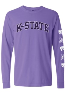 Womens K-State Wildcats Purple Summit Sportswear Repeat LS Tee