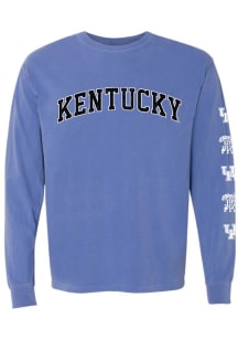 Summit Sportswear Kentucky Wildcats Womens Blue Repeat LS Tee