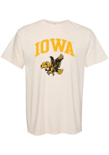 Iowa Hawkeyes Ivory Summit Sportswear Vintage Arch Mascot Short Sleeve T Shirt