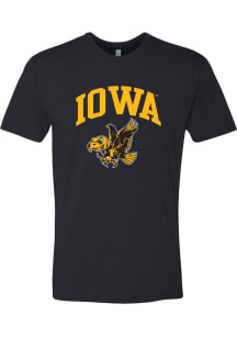 Iowa Hawkeyes Black Summit Sportswear Vintage Arch Mascot Short Sleeve T Shirt