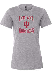 Indiana Hoosiers Grey Summit Sportswear Arch Logo Short Sleeve T-Shirt