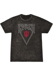 Indiana Hoosiers Black Summit Sportswear Mineral Wash Short Sleeve T-Shirt