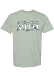 Michigan State Spartans Green Summit Sportswear Floral Mom Short Sleeve T-Shirt