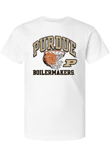 Youth Purdue Boilermakers White Summit Sportswear Basketball Short Sleeve T-Shirt