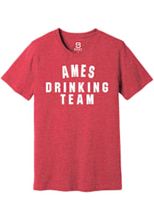 Summit Sportswear Ames Red Drinking Team Short Sleeve Fashion T Shirt