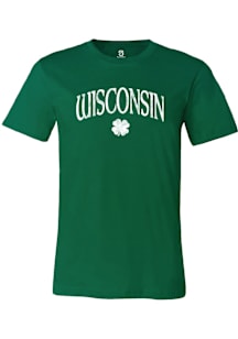 Summit Sportswear Wisconsin Green Shamrock Short Sleeve Fashion T Shirt