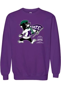 Mens K-State Wildcats Purple Summit Sportswear Aer Lingus College Football Classic Crew Sweatshirt