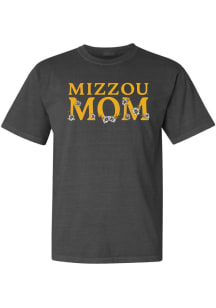 Summit Sportswear Missouri Tigers Womens Grey Floral Mom Short Sleeve T-Shirt