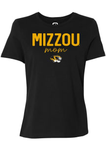 Summit Sportswear Missouri Tigers Womens Black Script Mom Short Sleeve T-Shirt
