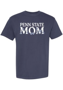 Penn State Nittany Lions Navy Blue Summit Sportswear Floral Mom Short Sleeve T-Shirt
