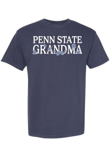 Penn State Nittany Lions Navy Blue Summit Sportswear Floral Grandma Short Sleeve T-Shirt
