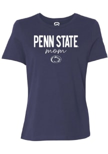 Penn State Nittany Lions Navy Blue Summit Sportswear Script Mom Short Sleeve T-Shirt