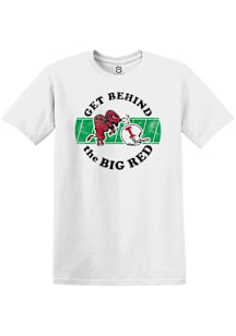 Summit Sportswear Indiana Hoosiers White Football Bison Horns Football Short Sleeve T Shirt