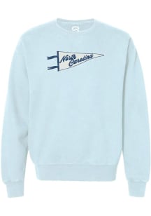 Summit Sportswear North Carolina Womens Blue Pennant Crew Sweatshirt