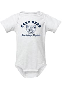 Summit Sportswear Blacksburg Baby Grey BEAR Short Sleeve One Piece
