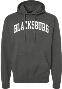 Summit Sportswear Blacksburg Mens Charcoal WORDMARK Long Sleeve Hoodie