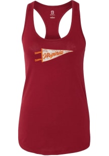 Summit Sportswear Virginia Womens Red PENNANT Tank Top