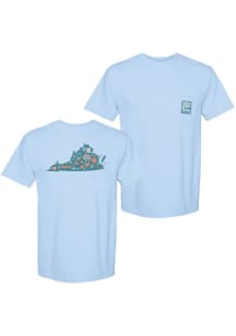 Summit Sportswear Virginia Blue STAMPS Short Sleeve Fashion T Shirt