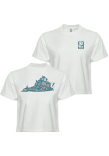 Summit Sportswear Virginia Womens White STAMPS Short Sleeve T-Shirt