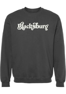 Summit Sportswear Blacksburg Womens Charcoal CURVY Crew Sweatshirt