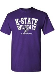 K-State Wildcats Purple Summit Sportswear Class of 2027 Short Sleeve T Shirt