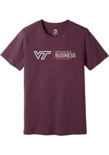 Summit Sportswear Virginia Tech Hokies Maroon Pamplin College of Business Short Sleeve T Shirt