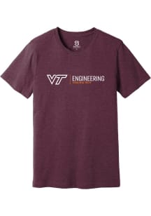 Summit Sportswear Virginia Tech Hokies Maroon College of Engineering Short Sleeve T Shirt