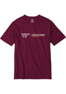 Summit Sportswear Virginia Tech Hokies Maroon College of Engineering Short Sleeve T Shirt