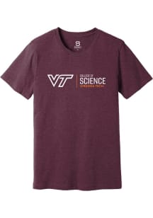 Summit Sportswear Virginia Tech Hokies Maroon College of Science Short Sleeve T Shirt