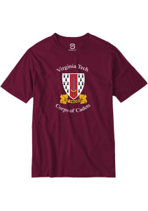 Summit Sportswear Virginia Tech Hokies Maroon Corps of Cadets Short Sleeve T Shirt