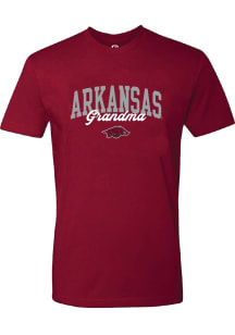 Summit Sportswear Arkansas Razorbacks Womens Crimson Grandma Short Sleeve T-Shirt