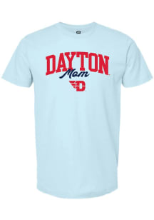 Summit Sportswear Dayton Flyers Womens Light Blue Mom Short Sleeve T-Shirt