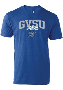 Summit Sportswear Grand Valley State Lakers Womens Blue Mom Short Sleeve T-Shirt