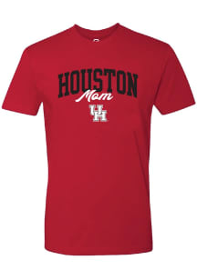 Summit Sportswear Houston Cougars Womens Red Mom Short Sleeve T-Shirt