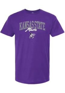 K-State Wildcats Purple Summit Sportswear Mom Short Sleeve T-Shirt