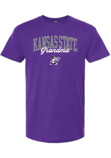 K-State Wildcats Purple Summit Sportswear Grandma Short Sleeve T-Shirt