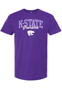 K-State Wildcats Lavender Summit Sportswear Grandma Short Sleeve T-Shirt