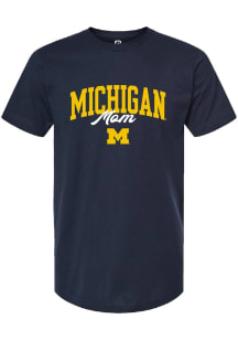 Michigan Wolverines Blue Summit Sportswear Mom Short Sleeve T-Shirt